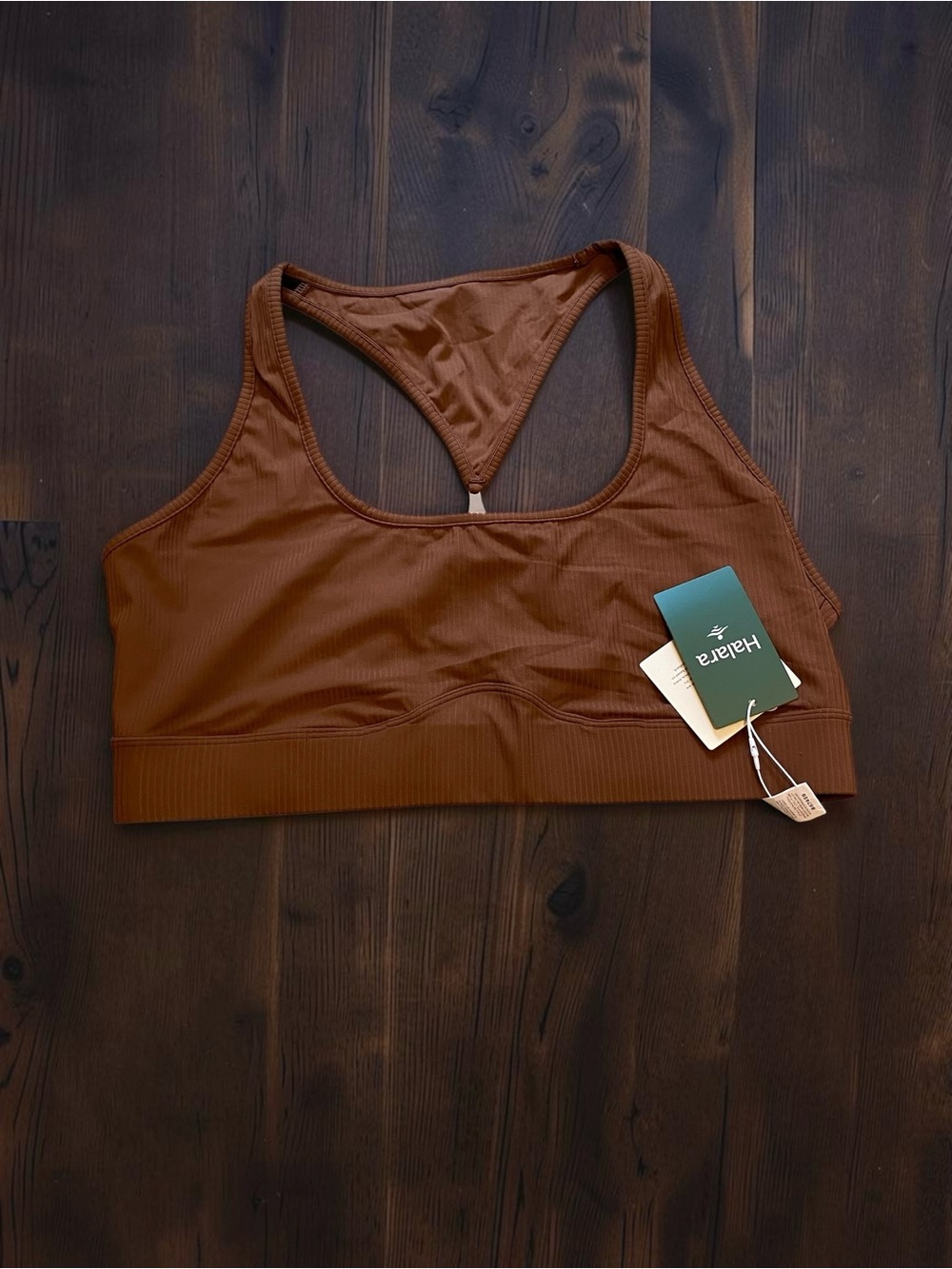 HALARA Brown Sports Bra with Black Lining - Picture 2 of 4